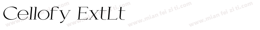 Cellofy ExtLt字体转换